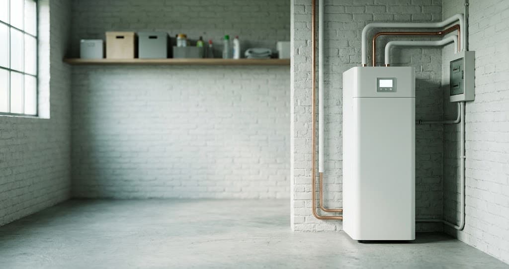 Warmtepompboiler prijs: toestel van 200 liter in een garage, vanaf € 2.500 incl. plaatsing